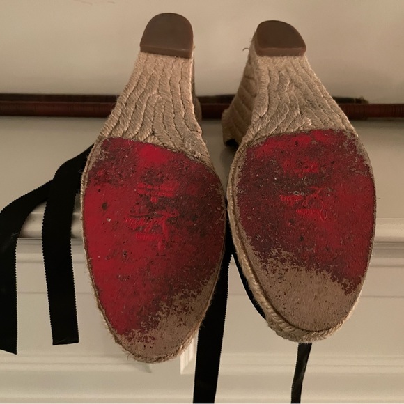 Christian Louboutin  black espadrilles  38 - Picture 5 of 5